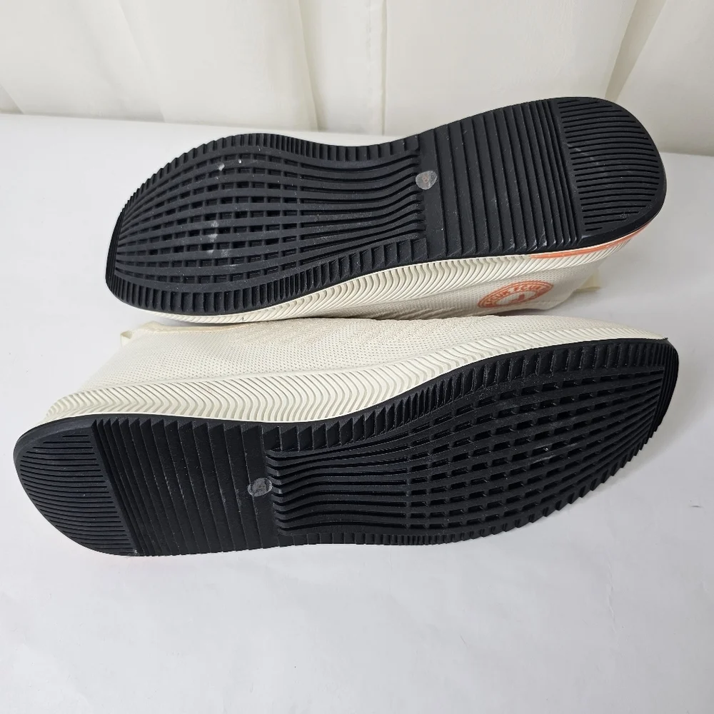 French Connection Men's Dart Slip On Sneakers White Orange FCUK Size 8